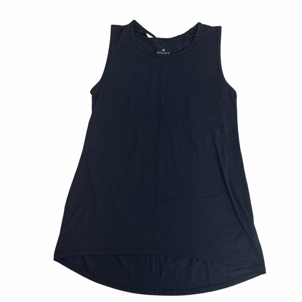 Athleta XS Navy Essence Cross Tank Top